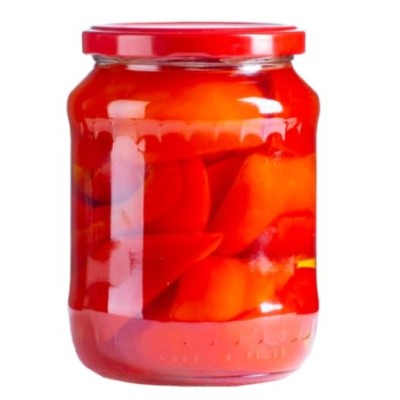 Red paprika quarters BARON, 640 g / 380 g
